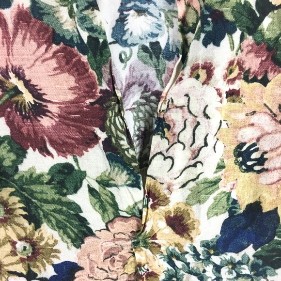 4/25 Zara Womens Floral Print Blouse Shirt  Loose - Picture 5 of 8